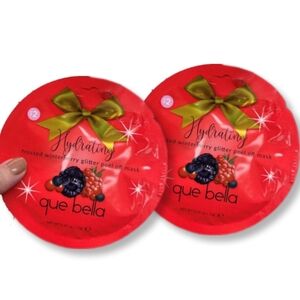 Que Bella Frosted Winterberry Glitter Peel Off Mask 2pk